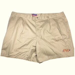 FSU Shorts Men’s Size 48 Champion Khaki Embroidered Florida State Seminoles